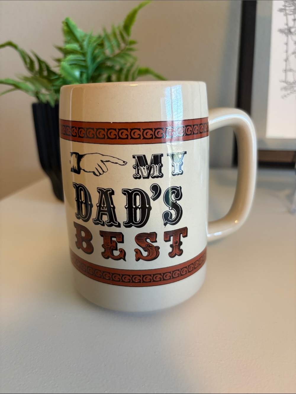 My Dad's Best Ceramic Mug-Vintage